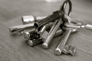 2-black-and-white-image-of-keys-on-table